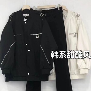秋25冲锋衣复古拉链不规则棒球服外套宽松休闲夹克102B-jk3729P78图片