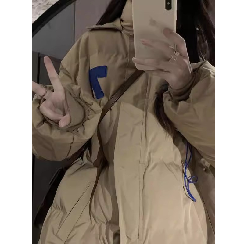 冬季抽绳连帽棉衣设计感慵懒风面包服保暖宽松外套102B-M6033P105,男装棉衣,星座102B