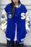 常年有货直播棒球服宽松外套工装休闲夹克男女102B-JK8002P75，男装夹克，星座102B