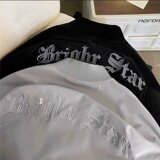 美式潮牌英文刺绣冲锋衣立领外套户外休闲宽松夹克102B-JK3024P85，男装夹克，星座102B