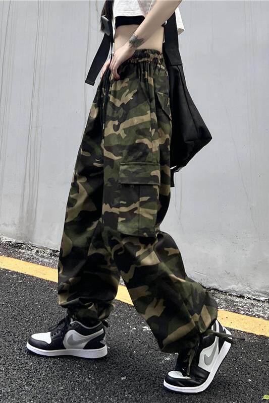秋款纯棉美式复古hiphop嘻哈迷彩工装显瘦裤子男女102B-K88801P68,男装工装外套,星座102B