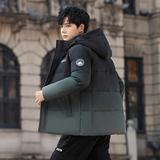 冬羽绒服男连帽渐变加厚工装外套情侣羽绒衣外套102B-Y4232P175，男装羽绒服，星座102B