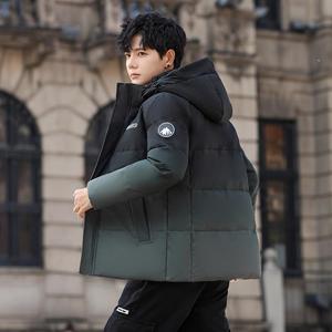 冬羽绒服男连帽渐变加厚工装外套情侣羽绒衣外套102B-Y4232P175,男装羽绒服,星座102B