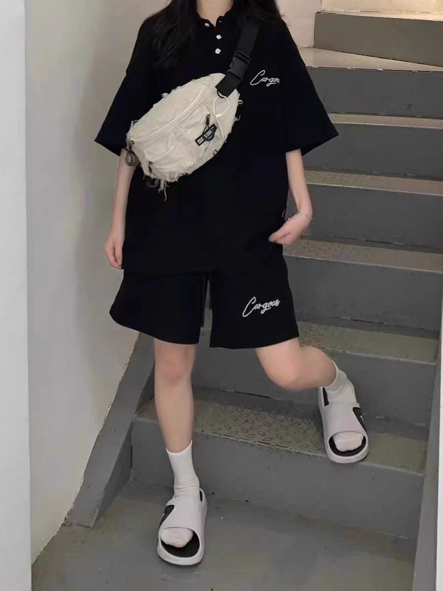 休闲运动套装男女夏季新款套装学生韩版宽松两件套102B-TZ070P55,男装休闲套装,星座102B