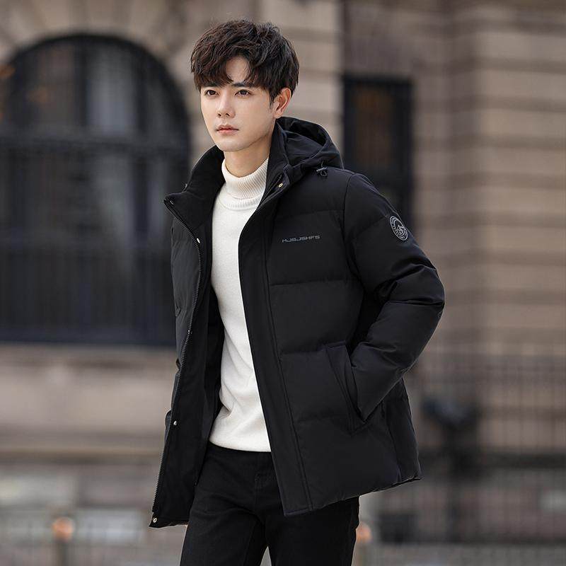 冬羽绒服男连帽渐变加厚工装外套情侣羽绒衣外套102B-Y4232P175,男装羽绒服,星座102B