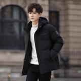 冬羽绒服男连帽渐变加厚工装外套情侣羽绒衣外套102B-Y4232P175，男装羽绒服，星座102B