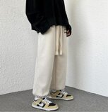 华夫格加绒加厚秋冬韩版束脚哈伦卫裤休闲裤潮102B-K216P55，男装休闲裤，星座102B