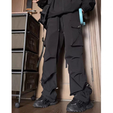 美式机能冲锋裤男款春秋户外防水工装裤子大码宽松直筒降落伞兵裤，男装工装外套，星座102B