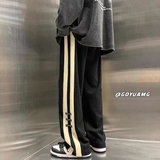 直播华夫格春夏美式高街潮牌宽松运动休闲卫裤102B-K1340P45，男装休闲裤，星座102B