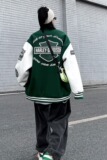 美式棒球服男潮牌夹克原宿风街头情侣春秋外套男女102B-JK8001P75，男装夹克，星座102B