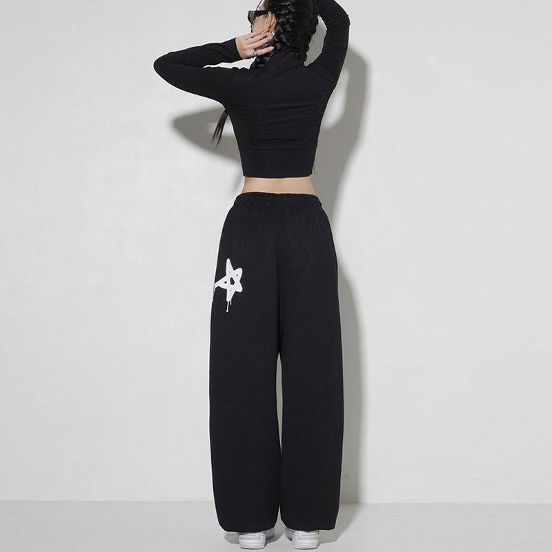 束脚涂鸦爵士嘻哈跳舞运动裤男女酷炫hiphop休闲裤潮102B-K797P45,男装休闲裤,星座102B