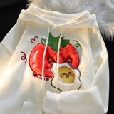 2023后包领双层帽华棉复合秋卫衣番茄炒蛋植绒上衣102B-W6694P48，男装卫衣，星座102B
