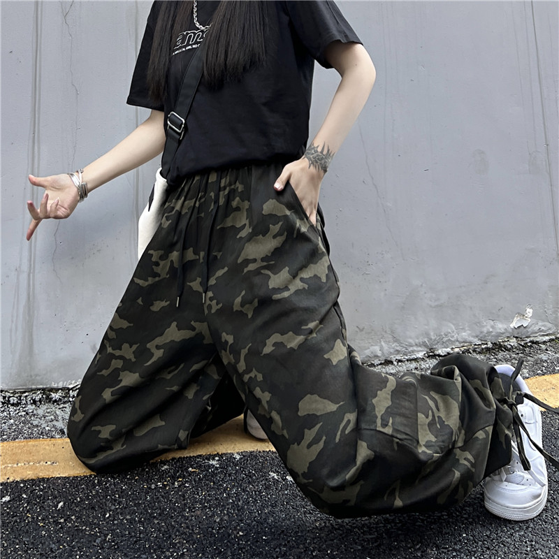 年后大货高街复古hiphop嘻哈迷彩工装裤显瘦裤男女102B-K8803P68图片