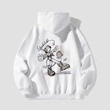 秋2025纯棉银狐绒美式正肩连帽卫衣男女102B-W7923P58加绒68，男装卫衣，星座102B