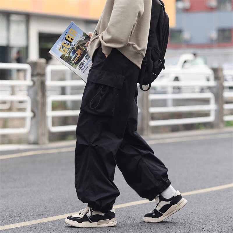 潮流重工工装裤秋款学生韩版宽松休闲运动裤男女潮102B-K4064P50,男装休闲裤,星座102B