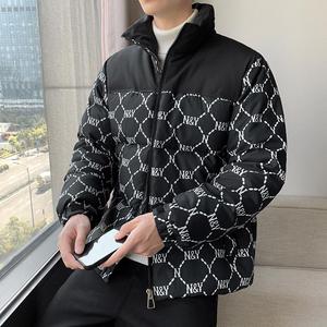 冬装羽绒服男NY菱格拼接加厚工装情侣羽绒衣外套102B-Y4310P185,男装羽绒服,星座102B