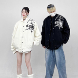 秋2025高街潮牌刺绣夹克棒球服外套宽松情侣两件套102B-JK874P78，男装夹克，星座102B