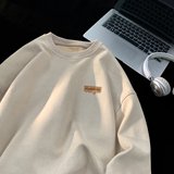 秋2025厚款麂皮绒卫衣韩版休闲宽松卫衣男女外套潮102B-W8219P48，女装短外套，星座102B