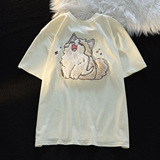 纯棉后包领植绒绣花夏款短袖T恤男女天猫抖音品质102B-T3041P30，男装T恤，星座102B