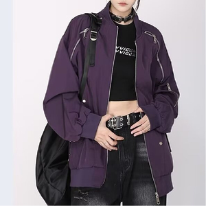 秋25原版高街工装夹克男女休闲棒球服飞行员外套潮102B-JK6999P85图片