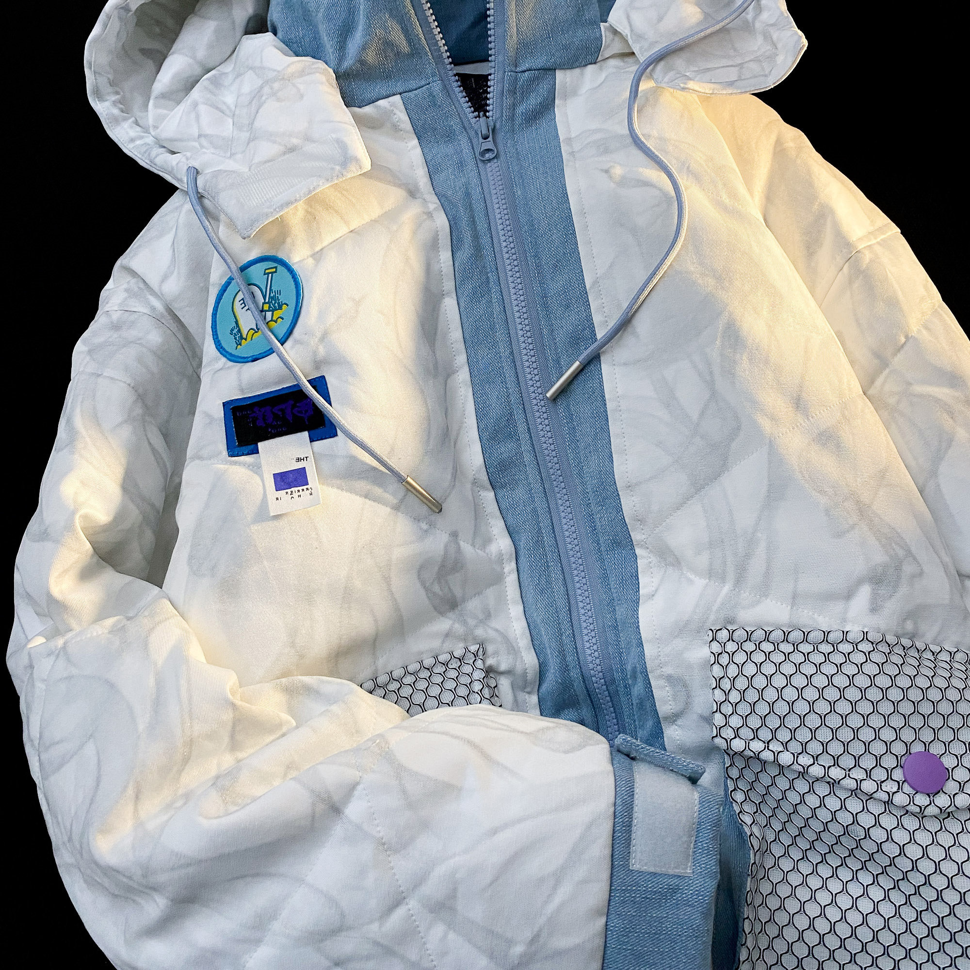 加厚秋冬百搭炸街连帽暗花上衣棉服男女棉衣外套102B-M6803P98,男装棉衣,星座102B