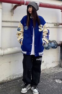 2024春秋棒球服宽松克莱因蓝外套工装休闲夹克男女102B-JK8002P75图片