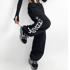 秋2025外贸欧美高腰束脚宽松jazz跳舞裤hiphop运动裤102B-K763P45,女装休闲裤,星座102B