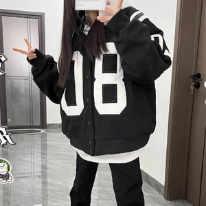 秋2025棒球服外套冷淡系设计感小众短款休闲夹克潮102B-JK5829P88图片
