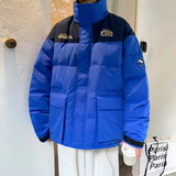 工装棉服男女款宽松百搭立领拼接面包服情侣棉衣潮102B-MY575P95，男装棉衣，星座102B