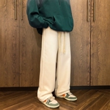 加绒款华夫格秋冬加厚学生韩版宽松直筒休闲运动裤102B-JR408P50，女装休闲裤，星座102B