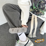 华夫格加绒加厚卫裤秋冬学生韩版宽松束脚哈伦裤102B-JR2416P50，男装休闲裤，星座102B