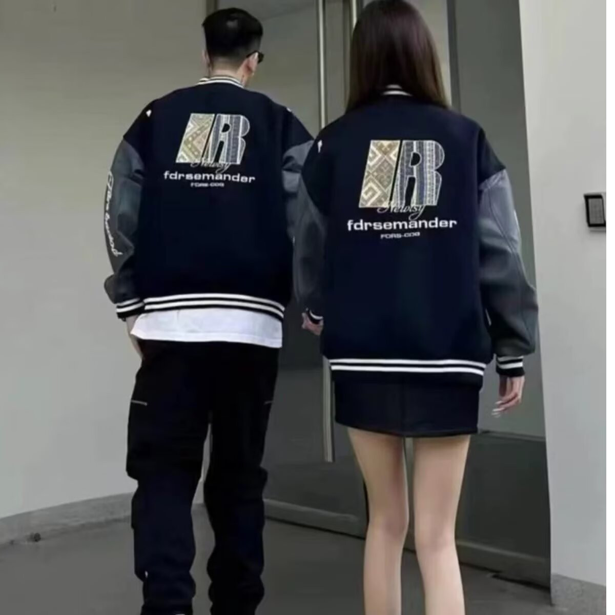 秋冬2025民族风贴布棒球服外套情侣宽松夹克102B-JK8975P78加棉88,男装民族服装,星座102B