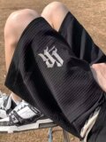 五分裤男潮流宽松男士短裤休闲裤凹凸透气面料中裤102B-K2443P30，男装牛仔裤，星座102B