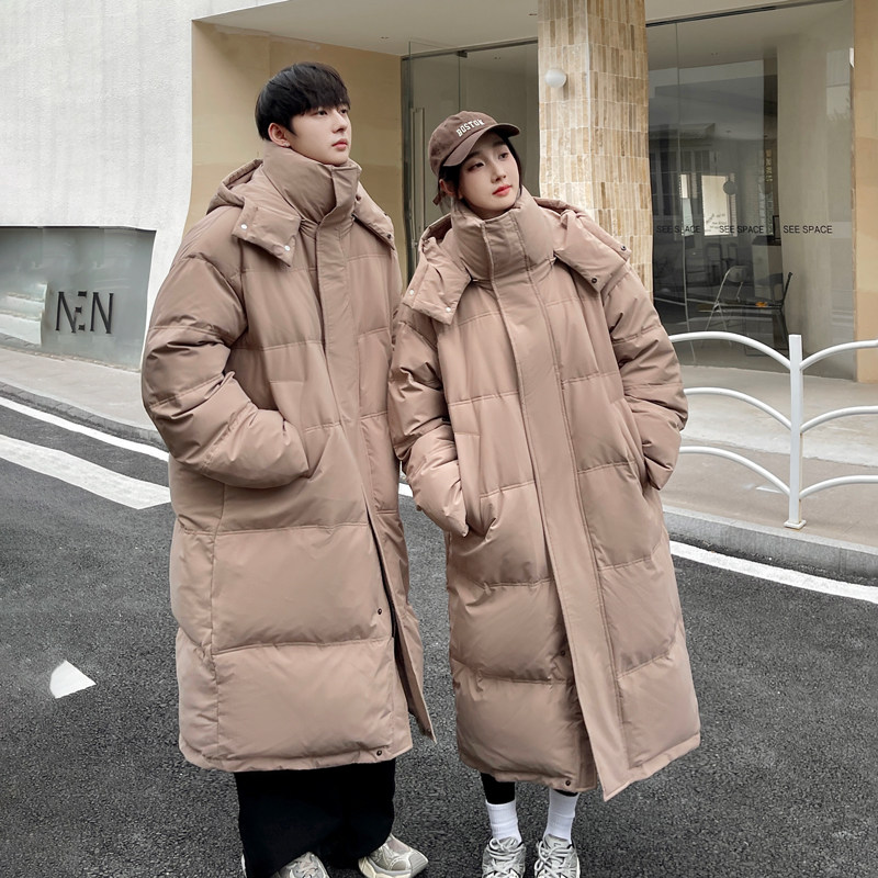加厚潮男大领子连帽中长情侣款宽松保暖羽绒服男女102B-Y5926P225,男装羽绒服,星座102B