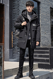 直播可吃货冬款羽绒服男夜光条潮流冬加厚外套102B-Y071P200特价，男装羽绒服，星座102B