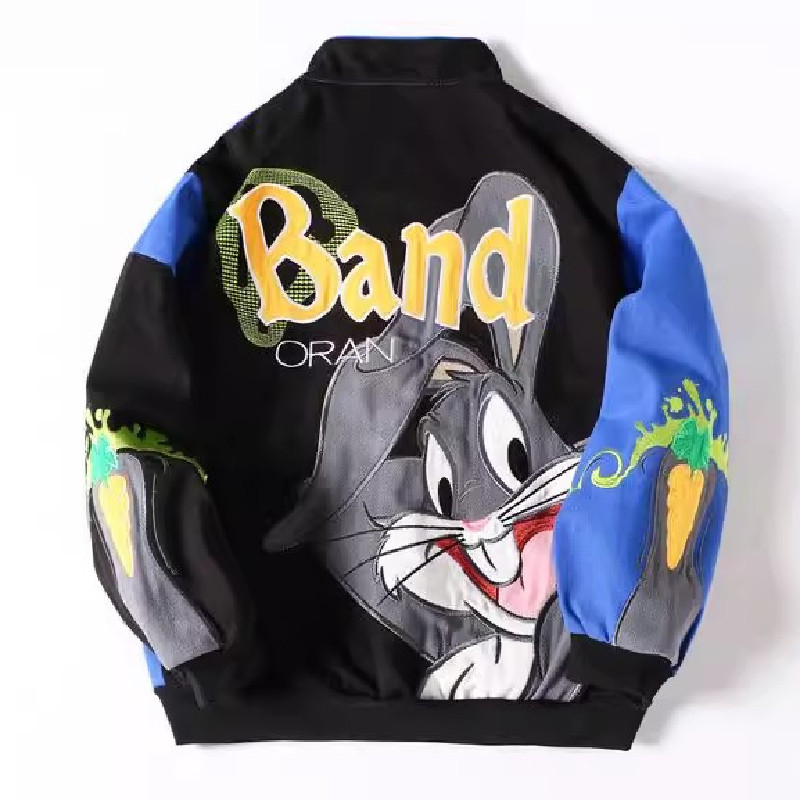 秋2025原版双层全刺绣杜戴克宽松棒球服夹克外套潮102B-JK8053P95,男装夹克,星座102B