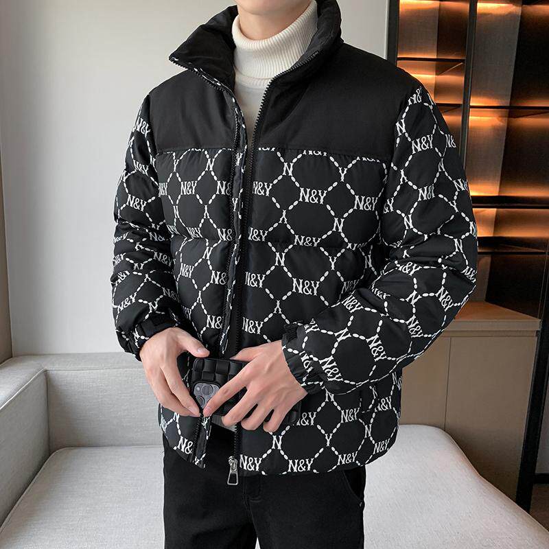 冬装羽绒服男NY菱格拼接加厚工装情侣羽绒衣外套102B-Y4310P185,男装羽绒服,星座102B