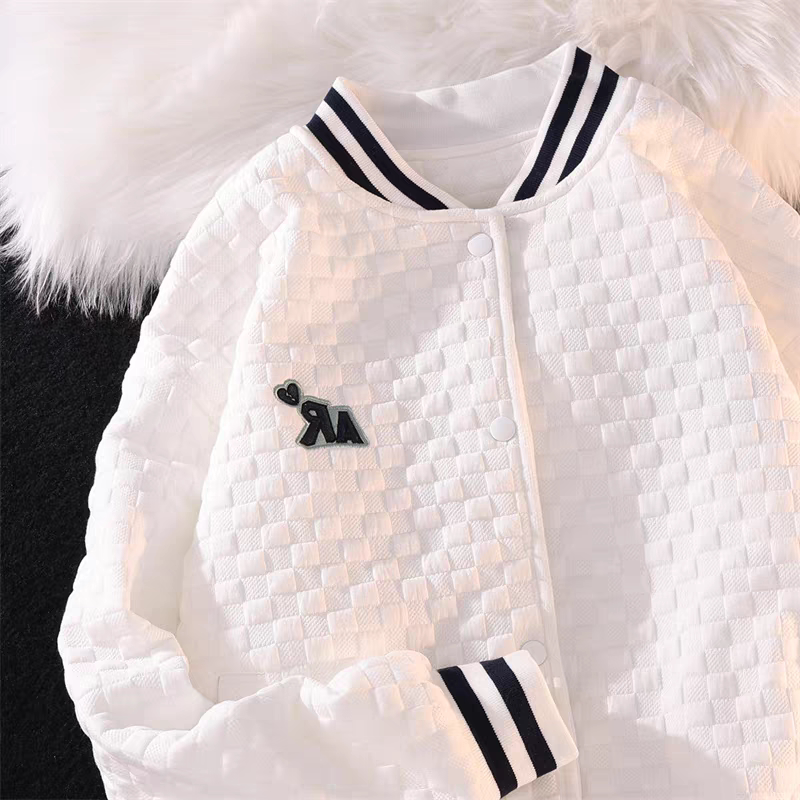 双层原版华夫格棒球服男女秋冬美式潮夹克痞帅外套102B-M6008P68,男装卫衣,星座102B
