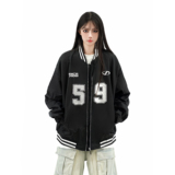 秋2025韩系棒球服外套美式慵懒chic情侣夹克男女潮102B-JK834P78，男装夹克，星座102B