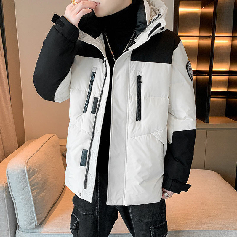 工装情侣装羽绒服男女连帽户外加厚派克服冬外套102B-Y8270P185,男装羽绒服,星座102B