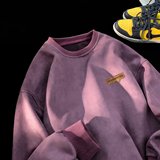 秋2025厚款麂皮绒卫衣韩版休闲宽松卫衣男女外套潮102B-W8219P48，女装短外套，星座102B