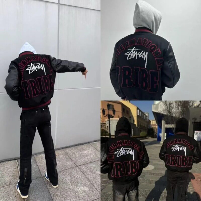 美式高街Vibe风限定棒球服字母印花情侣潮流夹克102B-JK5191P68,男装夹克,星座102B