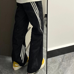 秋2025美式机能三条杠冲锋裤韩版休闲裤运动裤男女102B-K2514P40图片