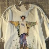 纯棉美式卡通人物印花男女oversize短袖t恤潮牌T恤102B-T2082P30，男装T恤，星座102B