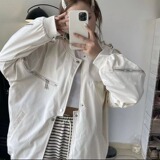 秋25冲锋衣复古拉链不规则棒球服外套宽松休闲夹克102B-jk3729P78，男装夹克，星座102B