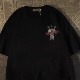 重磅纯棉美式高街天使印花短袖t恤男女宽松情侣上衣102B-T7623P30，男装T恤，星座102B