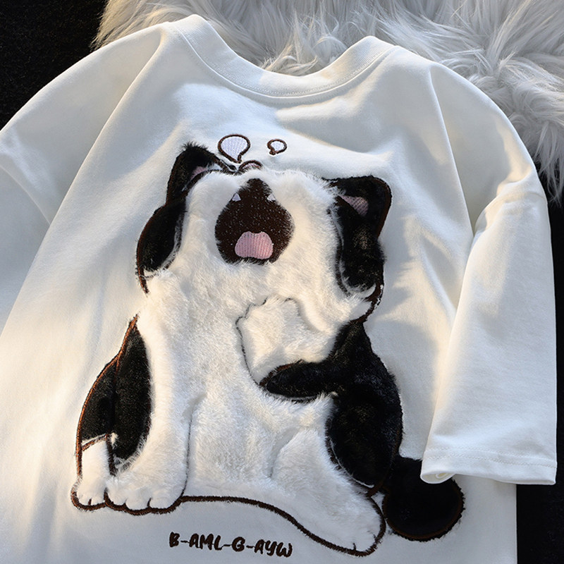纯棉后包条精梳紧密短袖t恤男女植绒天猫抖音质量102B-T9380P33,男装T恤,星座102B