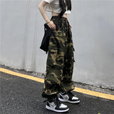纯棉美式高街复古hiphop嘻哈迷彩工装裤显瘦裤子女102B-K88801P68，男装休闲裤，星座102B