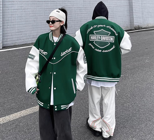 秋棒球服秋冬高街设计小众vintage美式街头外套男102B-W88001P75图片
