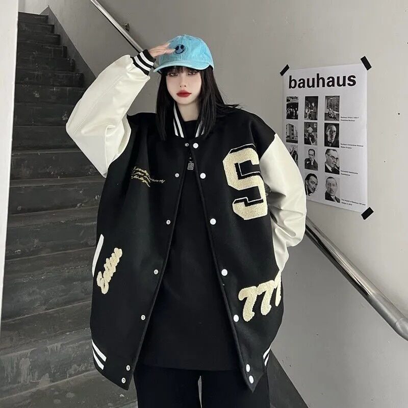 加厚棉衣款秋冬痞帅棒球服外套男女休闲夹克上衣潮102B-JK8158P88,男装夹克,星座102B